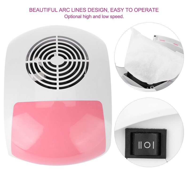 45W Single Fan Nail Dust Collector Nail Art Vacuum Cleaner
