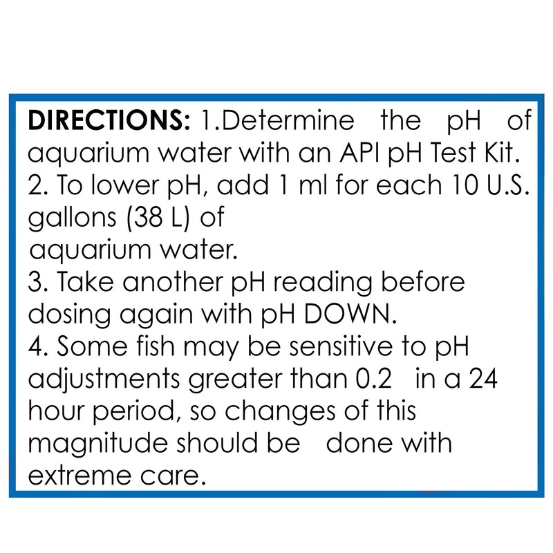 API pH DOWN Freshwater Aquarium Water pH Reducing Solution 1.25-Ounce