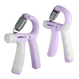 Fantecia Hand Grip Strengthener for Kids and Youth, Adjustable Resistance Hand Gripper 11-45Lbs, Hand Grips for Strength Training, Stress Relief Grip (Purple- 2 Pack)