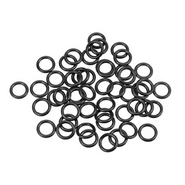 sourcing map Metric Nitrile Rubber O-Rings Seal 15 mm AD 10 mm ID 2.5 mm Width Pack of 50
