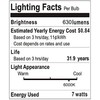 12V LED Light Bulb 7W 630Lm Low Voltage E26 Base