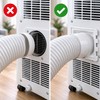 Portable Air Conditioner Exhaust Duct Adapter, ABS Vent Hose Connector