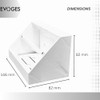 Evoges 45 Degree Angled Surface Mount Pattress Electrical Back Box,