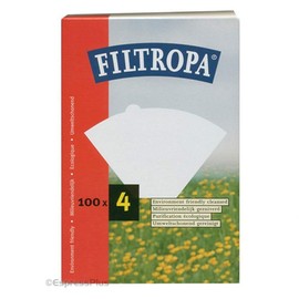 3 X Filtropa Bleached Coffee Papers Size Four, Pack of 100 Coffee Filters