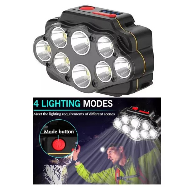 Unbranded Rechargeable LED USB Bicycle Headlight Bike Front Rear Light