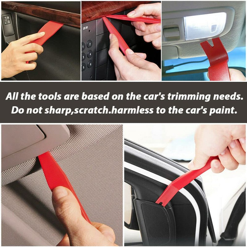 14 Pcs Car Trim Removal Pry Tool Molding Kit Panel