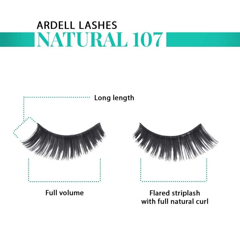 Ardell False Eyelashes #107 Black (4 Pack)