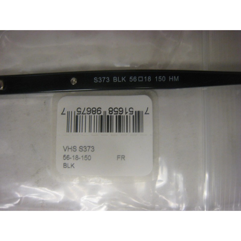 VAN HEUSEN EYEGLASS FRAMES Style S373 BLACK 56-18-150-41V With Generic
