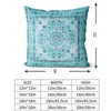 Snylcce Boho Cushion Covers Set of 2 Deep Sky Monaco