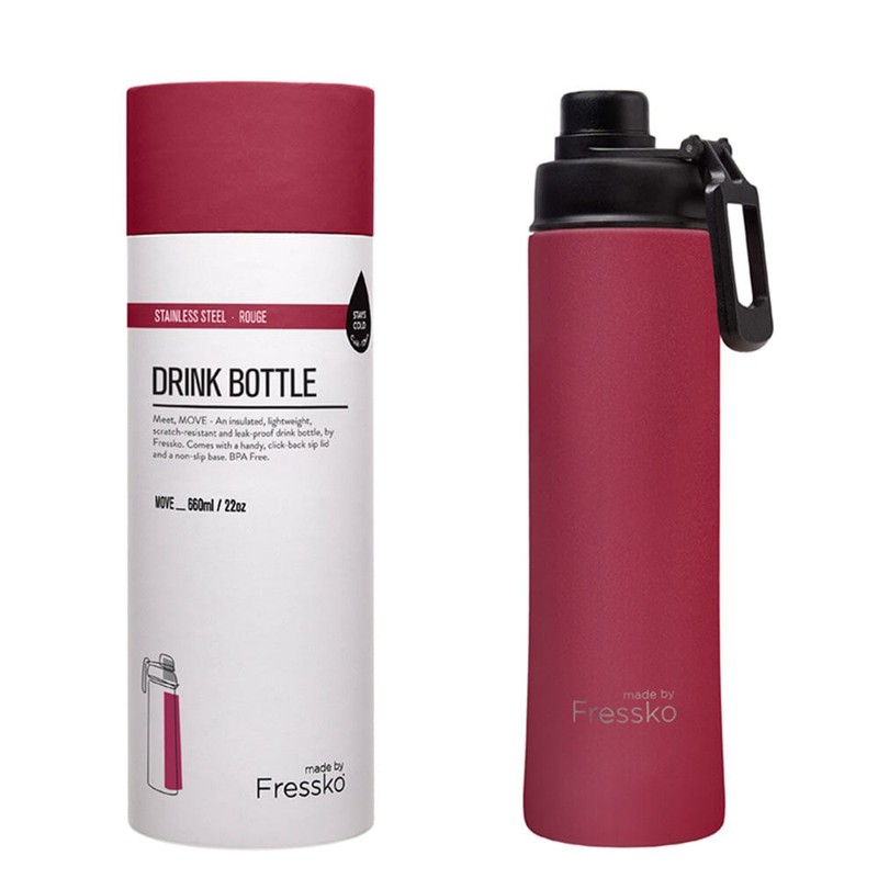 Fressko Insulated Stainless Steel Bottle Sip Lid 660ml, Coal