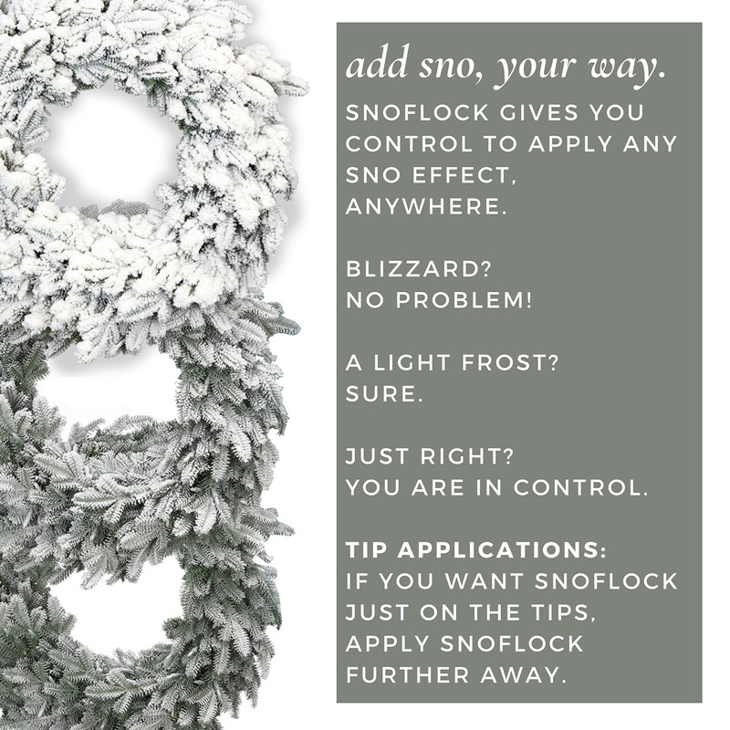 SnoFlock The Original Premium Self-Adhesive Snow Flock Powder with ShimmerSpec