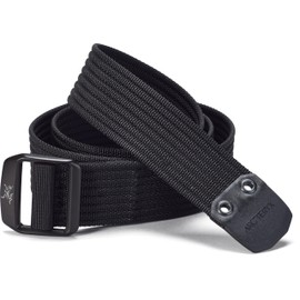 Arc'teryx Conveyor Belt 38mm | 38MM Webbing Belt with a Metal Buckle | Black, Small