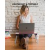 FISYOD Foldable Lap Desk, Laptop Bed Desk, Portable Bed Table,