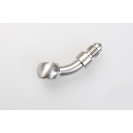 Autobahn88 Stainless Steel Brake Hose End Banjo Eye - 45-Degree D=10.2mm to AN3 Male