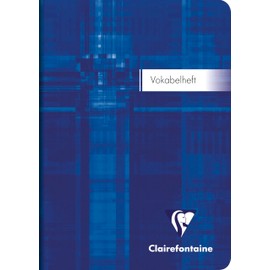 Clairefontaine 36479Cpack - Pack of 10 Vocabulary Books / Address Books (DIN A6, 10.5 x 14.8 cm, Lined with 1 Middle Line, 90 g, 32 Sheets) 1 Pack Assorted Colours
