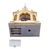 Lighted Water Lantern Church with Nativity Scene and Swirling Glitter,