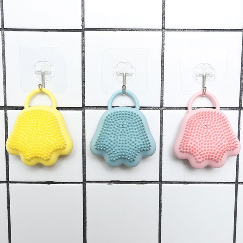 Silicone Bath Brush, Compact Lightweight Accessory for Travel and Daily