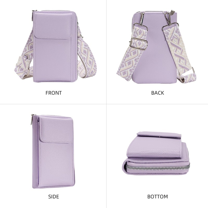 Fantysancket Small Crossbody Bags for women Trendy Leather Phone Wallet