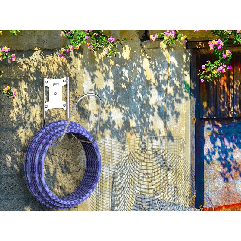 JBscoop Large Stainless Steel Hose Holder, Heavy Duty Hose Hanger