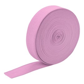 sourcing map Elastic Bands for Sewing, 25 mm Wide Elastic Band, 9 m Long Rubber Band, Trouser Elastic, DIY Craft Fabrics, Edging Band for Waistband, Pink