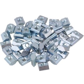 50pcs M4 T Slider T Slot Nut Slider Nut T-Nut 20 Rail Aluminum Nut for Aluminum Frame Carbon Steel Material Aluminum Profile Accessories