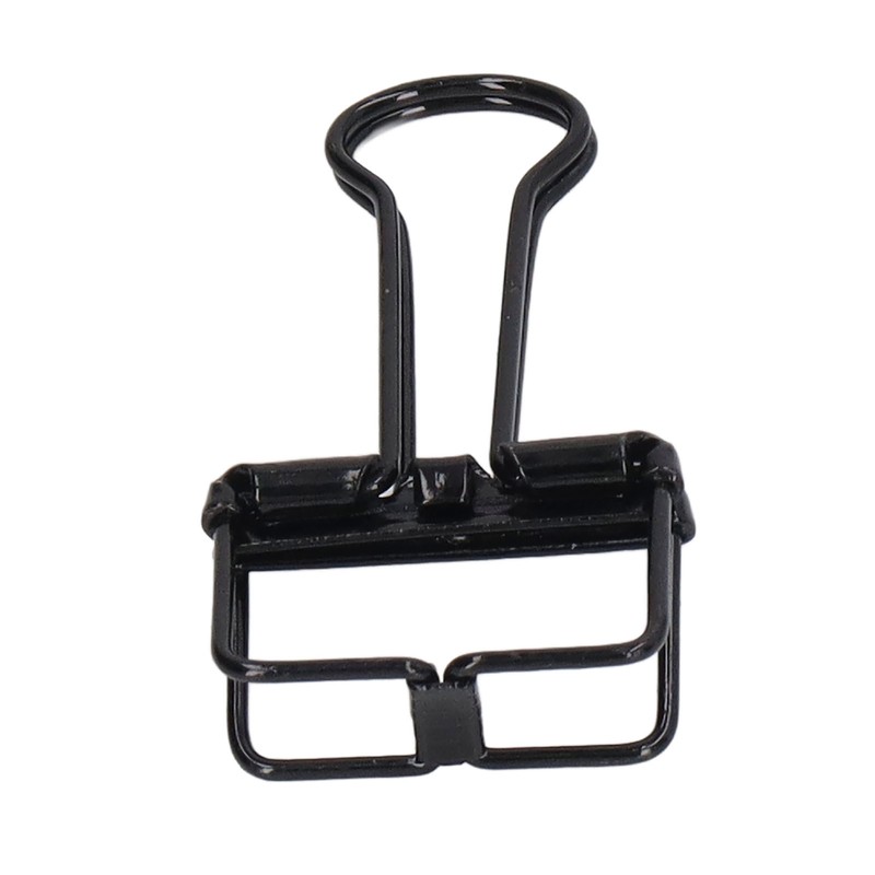 80Pcs Hollow Binder Clips 0.7in Sturdy Metal Hollow Out Strong