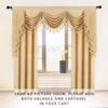 ELKCA Thick Chenille Window Curtains Valance for Living Room Luxury