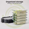 Spreccio Glass Food Storage Containers with Lids, 5 Pack of