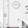 Couperos Wireless Wall Clock Silent with Thermometer and Hygrometer Wireless