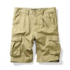 OCHENTA Men's Cotton Cargo Shorts with 6 Pockets Casual Army