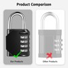 Youery Pack of 2 Padlock Combination Lock, 4 Digit Combination