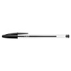 PACK OF 100 BLACK CRYSTAL BIC PENS 0.1MM MEDIUM TIP