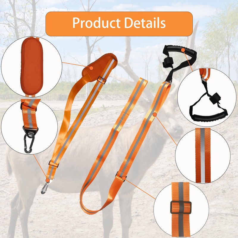 Deer Drag, Heavy Deer Dragging Harness Deer Drags Rope Hunting