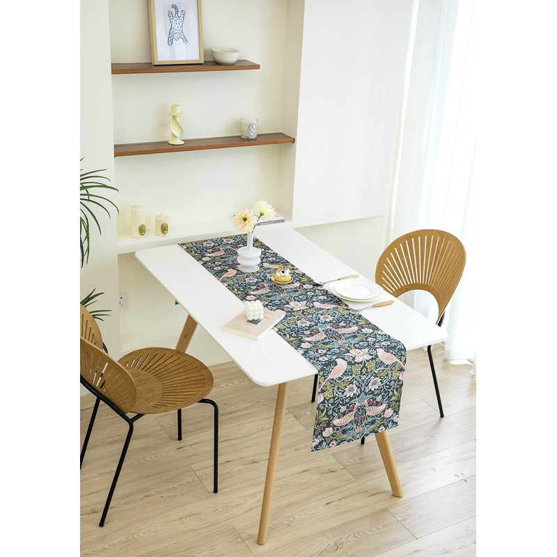 Obal William Morris Table Runner, Green floral table runner Heat