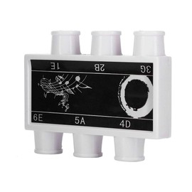 Guitar Tuner Pitch, Plastic Tuner Pitch Pipe Tones E B G D A E with a Carring Case