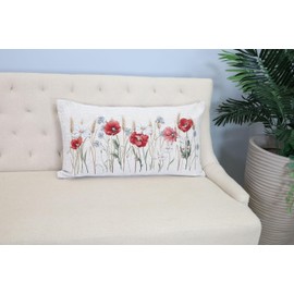 textile idea Cushion Cover 40 x 70 cm Tapestry, Decorative Cushion with Motif, Cushion Cover, Decorative Cushion, Sofa Cushion – Rye, Pack of 1