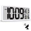 18.5" Extra Large Amotic Digital Wall Clock Battery Operated Atomic