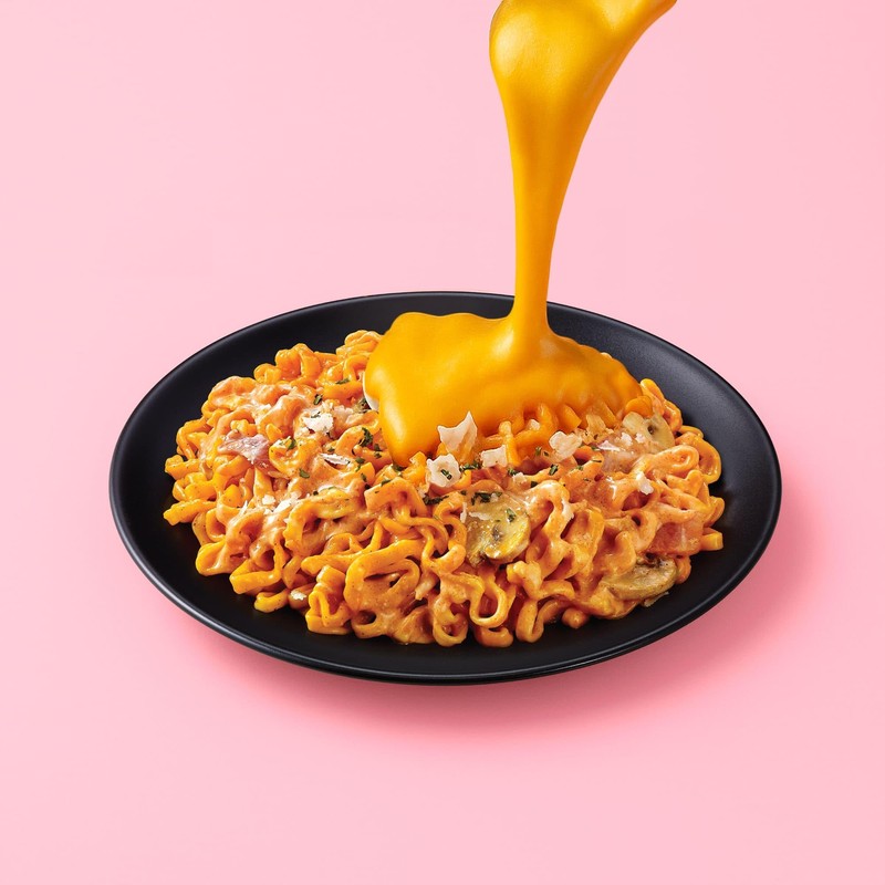 PALDO FUN & YUM Volcano Carbonara Creamy Spicy Chicken Noodle,