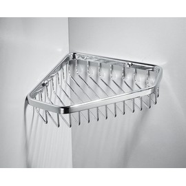 SANLIV Corner Shower Caddy Basket,Shampoo Holder for Shower Wall,Inside Shower Shelf Bathroom Organizer,Solid Brass Material in Polished Chrome