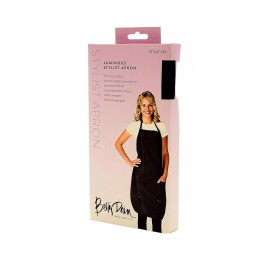 Betty Dain Luminous Salon Stylist Apron, Classic —Black —Bottom Zipper Pocket