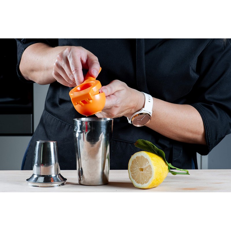 Fackelmann Miscelatore Shaker in Acciaio Inossidabile, Argento, Capacità 400ml