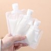 3-Piece Travel Refillable Vinyl Pouch Set for Cosmetics, Pool & Gym Set 5ea