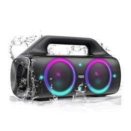 YIER Portable Waterproof Bluetooth Speakers, 80W Peak Wireless Light Show Speaker.R11