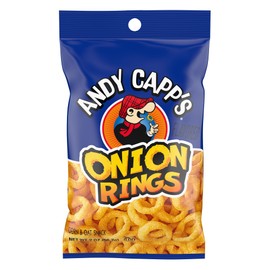 Andy Capp's Andy Capp's Beer Battered Onion Rings Baked Oat and Corn Snacks, 2 oz. (Pack of 12)