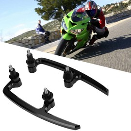 Rear Seat Rail Grab Rail Grab Bar for Pillion Rear Seat Rail Set for Kawasaki Z650 17-18, Green Z650 Grab Handles, Grab Bars (Black)