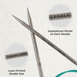 KnitPro Mindful 5.00mm 40cm English Teal 5mm Circular Knitting Needle 36061