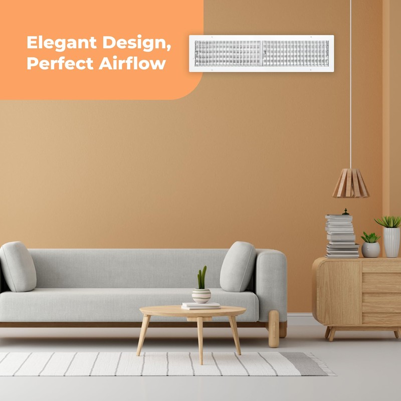 Aluminum 30 x 6 Inch Air Vent Covers Wall AC