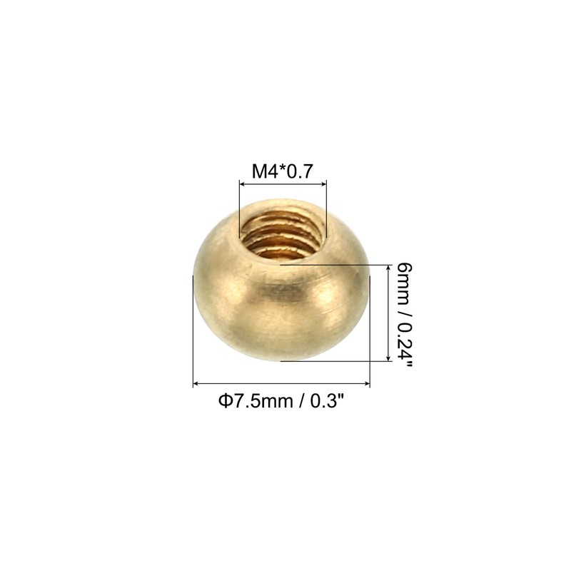 PATIKIL M4 x 0.7 Thread Cap Nuts Button 15 Pack