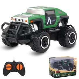 Pup Go Remote Controlled Off-Road Car with Light for Children 3-9 Years, Robust Mini RC Car, Fast Indoor Outdoor, Toy Toddler Christmas Birthday Gift for Boys Girls, Green