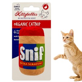 Huxley & Ket Plush Cat Toy | Snif | Snack Attack Strong Catnip Filled Cat Toy | Plush Interactive Kitten and Cat Toy with Catnip and Crinkle | Kittybelles